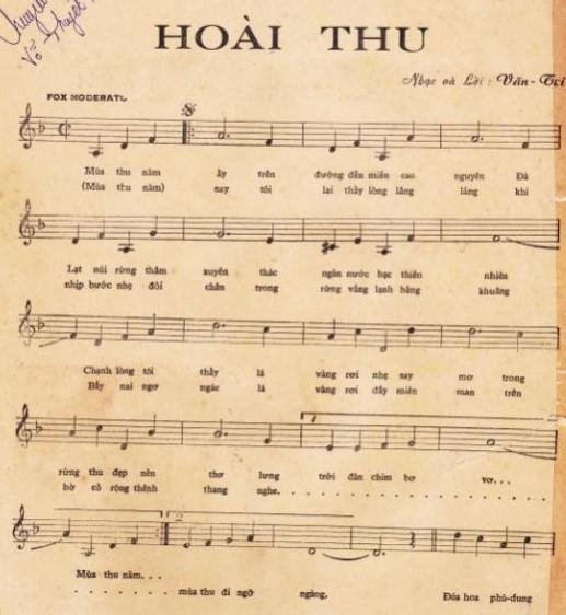 Sheet nhạc Hoài Thu